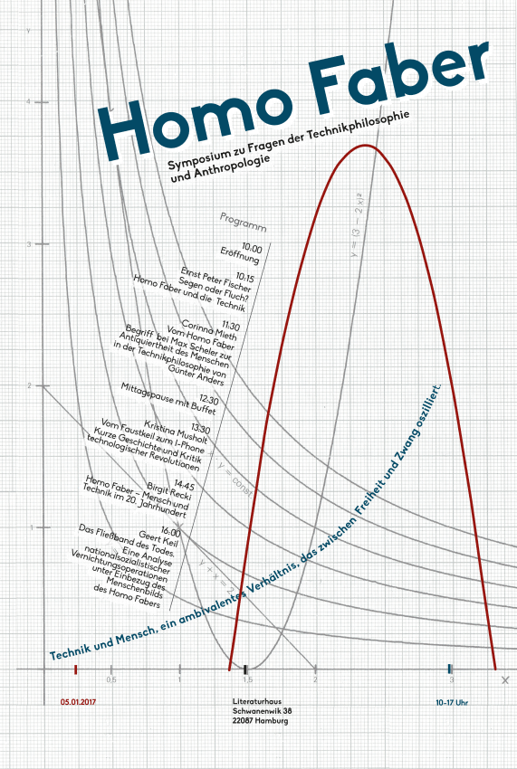Entwurf für Plakat A3 für Philosophie-Symposium Homo Faber